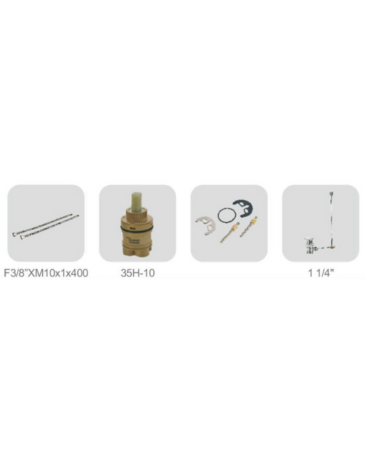 Miscelatore Monocomando per Lavabo in Ottone Cromato - Design Moderno