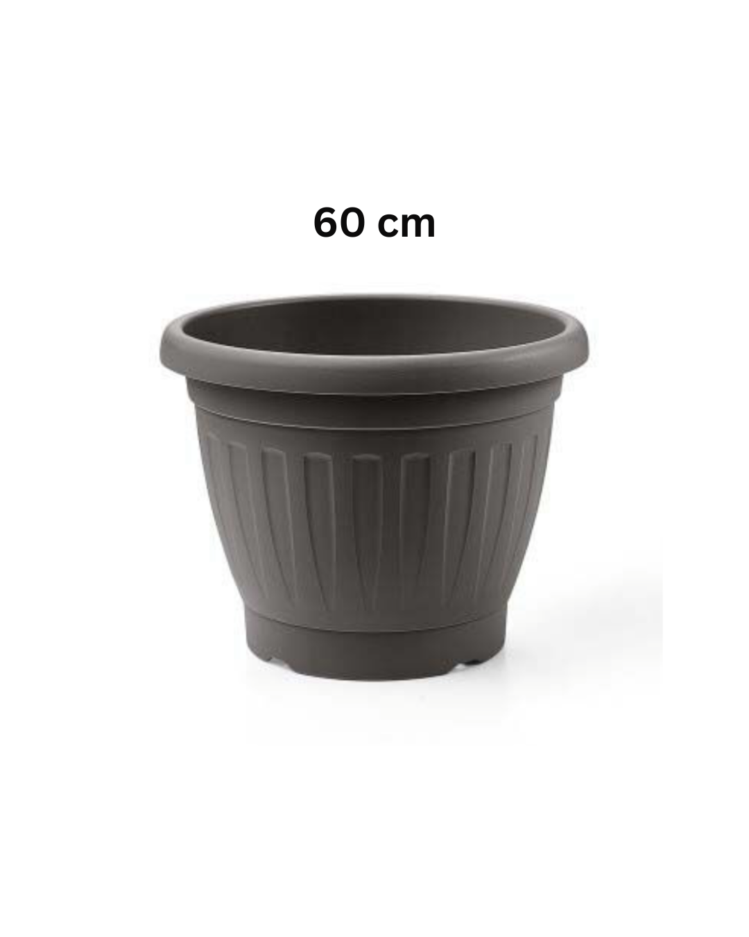 Vaso Classico in Plastica – Antracite | Disponibile in 20, 40, 50, 60 cm