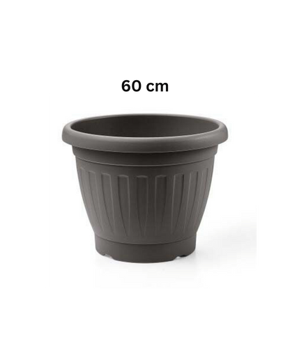 Vaso Classico in Plastica – Antracite | Disponibile in 20, 40, 50, 60 cm