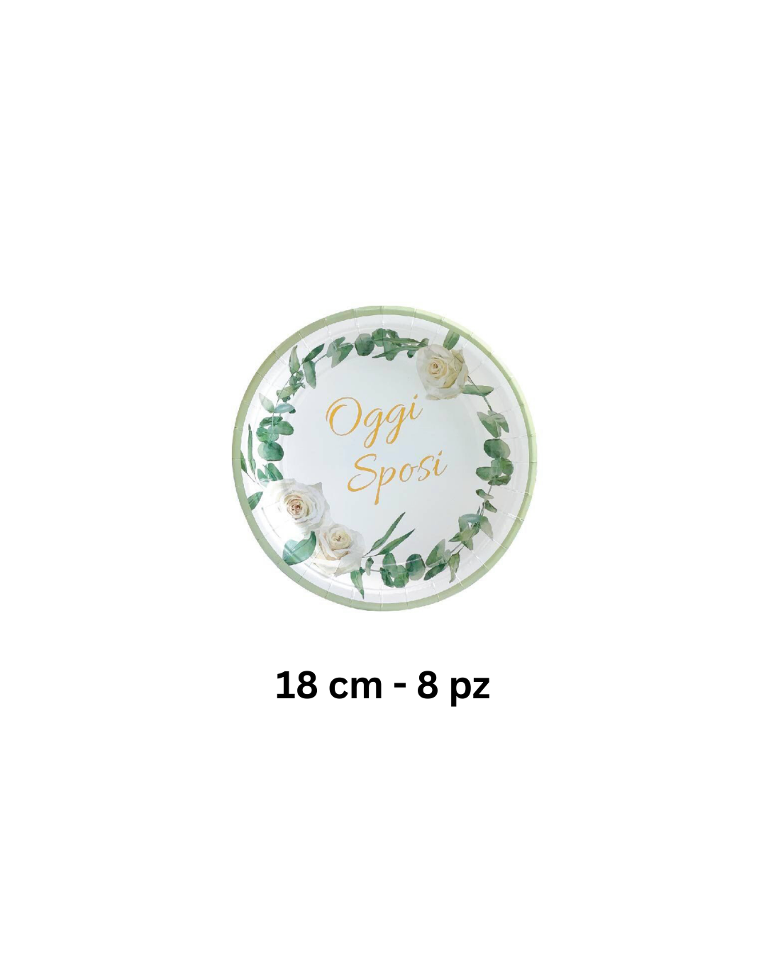 Set Coordinato Tavola "Oggi Sposi" – Piatti, Bicchieri e Tovaglioli Eleganti per Matrimonio