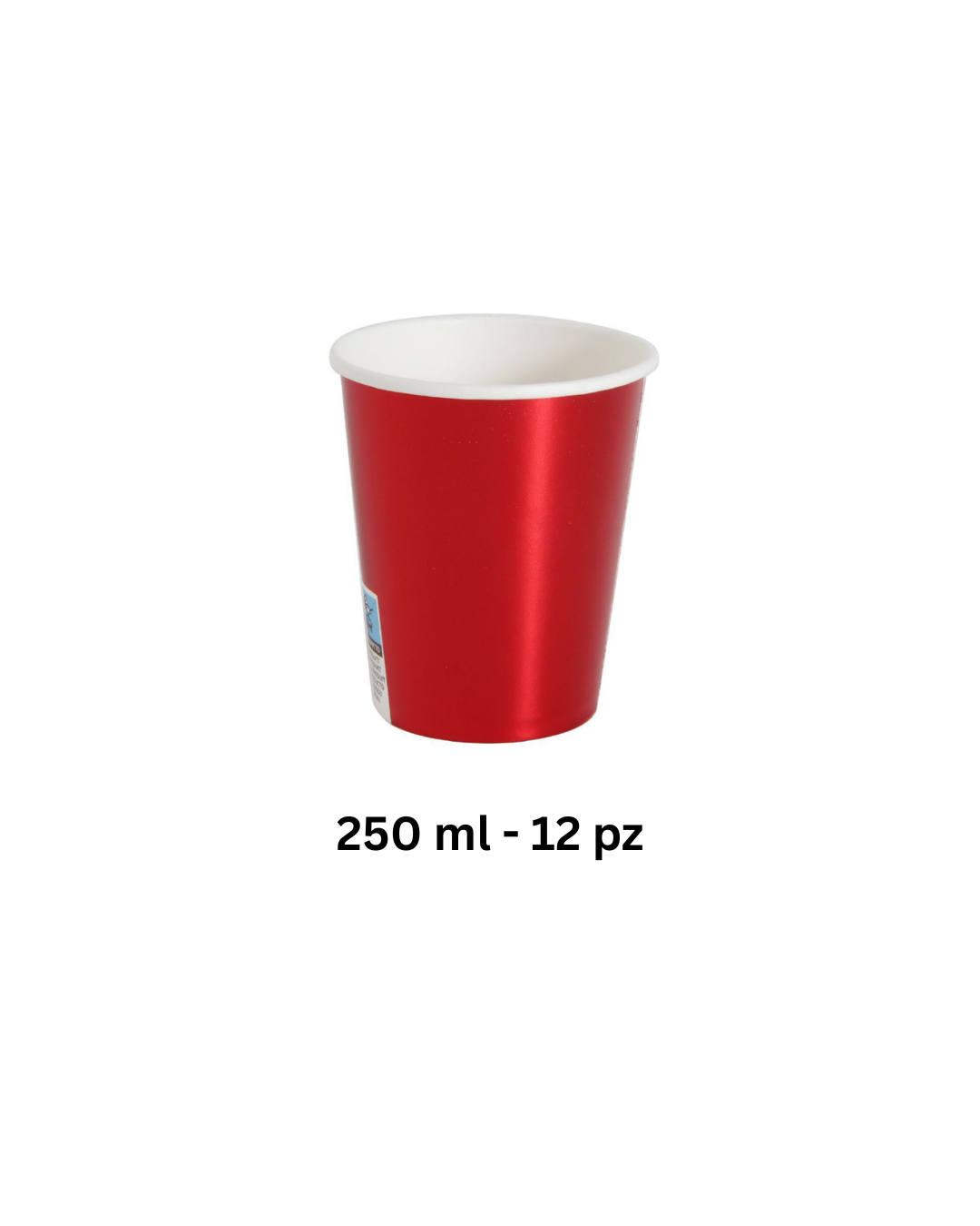 Set Festa in Carta – Rosso Metallizzato (Piatti, Bicchieri, Tovaglioli Coordinati)