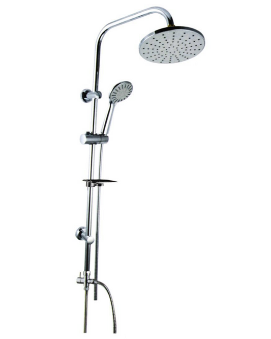 Colonna Doccia in Acciaio Inox con Doccione e Doccetta Regolabile – Design Moderno