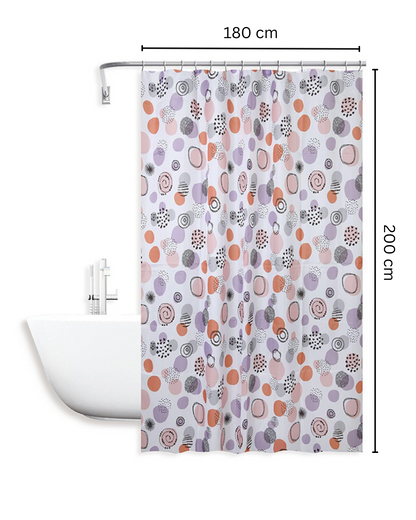 Set Accessori Bagno 10 Pezzi Coordinati – Fantasia Pois Colorati