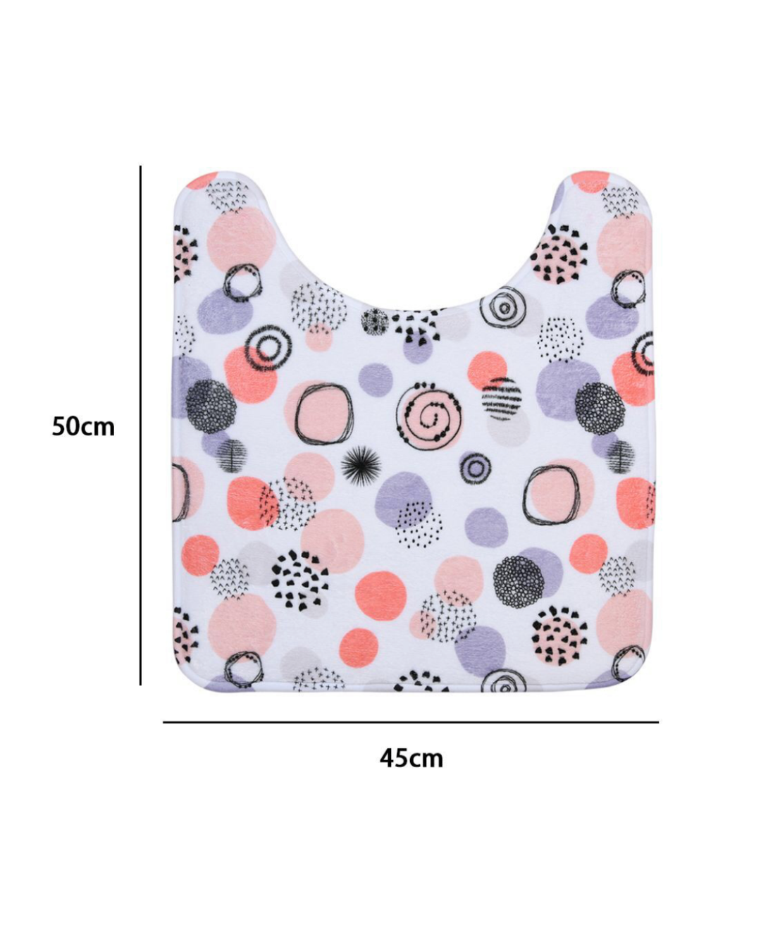 Set Accessori Bagno 10 Pezzi Coordinati – Fantasia Pois Colorati