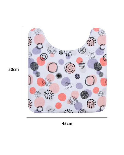 Set Accessori Bagno 10 Pezzi Coordinati – Fantasia Pois Colorati