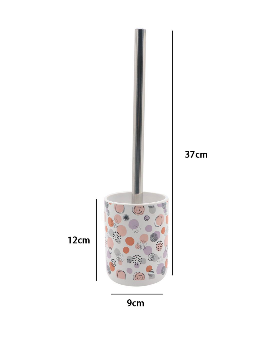 Set Accessori Bagno 10 Pezzi Coordinati – Fantasia Pois Colorati