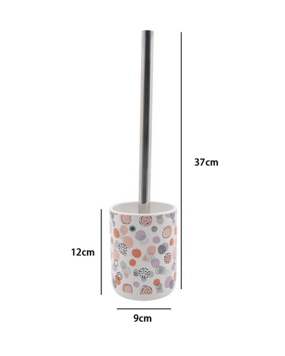 Set Accessori Bagno 10 Pezzi Coordinati – Fantasia Pois Colorati