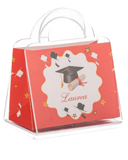12 Scatoline Bomboniere Laurea a Forma di Borsetta – Porta Confetti Eleganti per Festa di Laurea