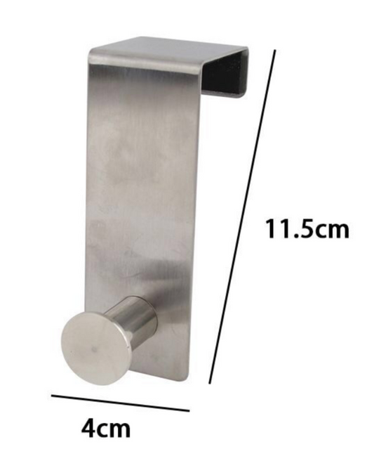 Gancio Porta Inox con 1 Pomello – 11.5x4cm