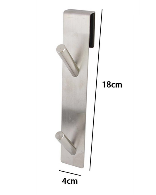 Gancio Verticale Inox con 2 Pomelli – 18x4cm
