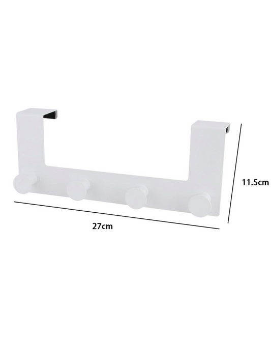 Gancio Porta Bianco con 4 Pomelli – 27x11.5cm