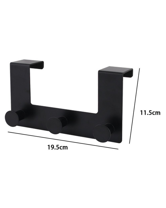 Gancio Porta Nero con 3 Pomelli – 19.5x11.5cm