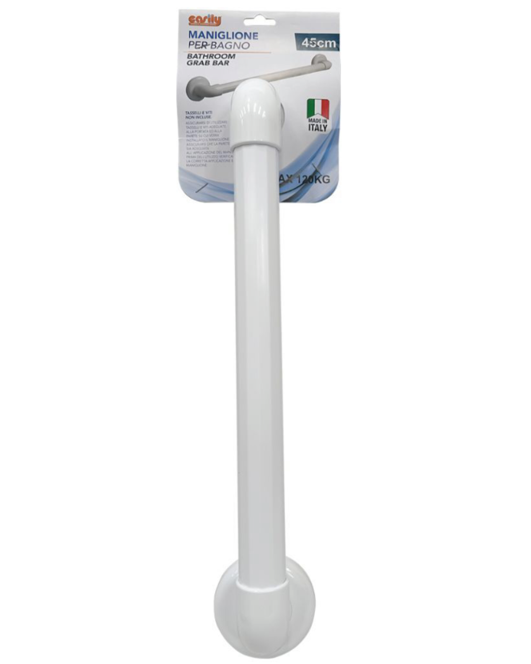 Maniglione Bianco 45cm per Anziani - Made in Italy