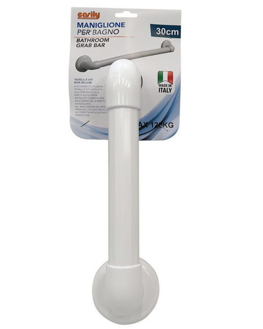 Maniglione Bagno Bianco 30cm Made in Italy