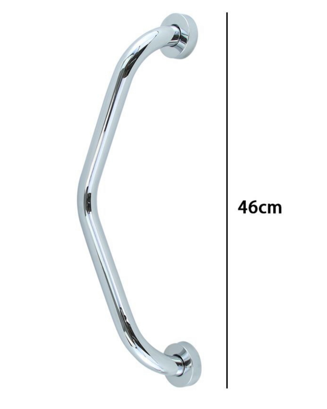 Maniglione Angolare da Bagno 46cm - Acciaio Inox