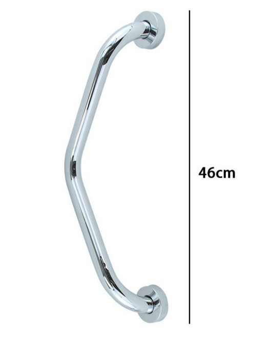 Maniglione Angolare da Bagno 46cm - Acciaio Inox