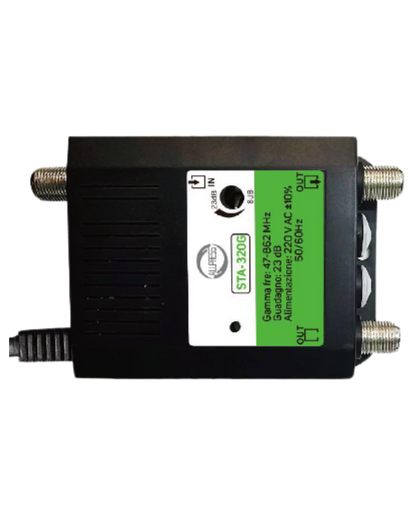 Amplificatore di Segnale TV CATV Allpress STA-320G – 2 Uscite, 23 dB, 220V