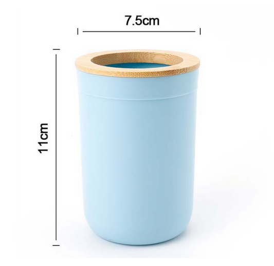 Bicchiere Porta Spazzolini Azzurro Chiaro 7.5x11cm