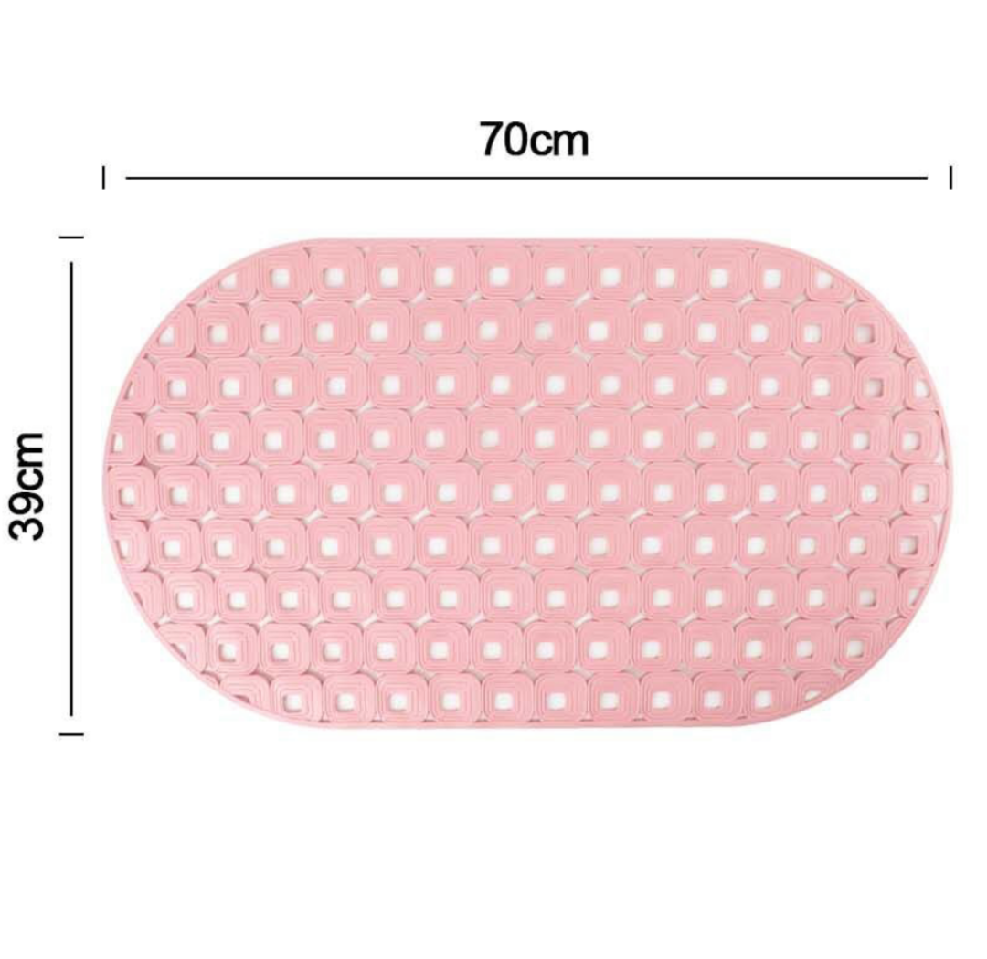 Tappetino Doccia Antiscivolo Rosa - 70x39 cm
