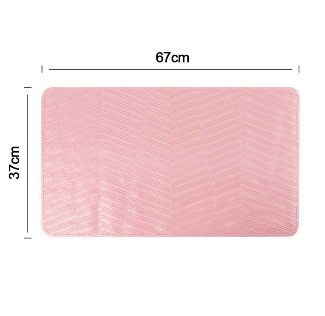 Tappetino Antiscivolo Bagno Rosa - 67x37 cm