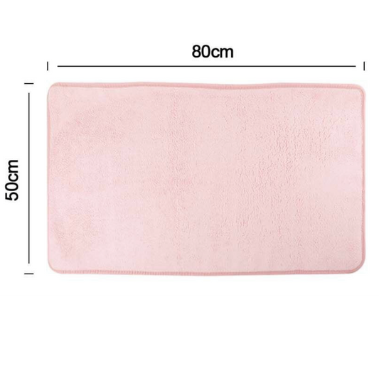 Tappeto Bagno Morbido Rosa - 80x50 cm