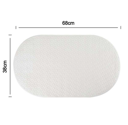 Tappetino Doccia Antiscivolo Bianco - 68x38 cm