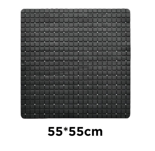 Tappetino Antiscivolo Nero Quadrato 55x55cm