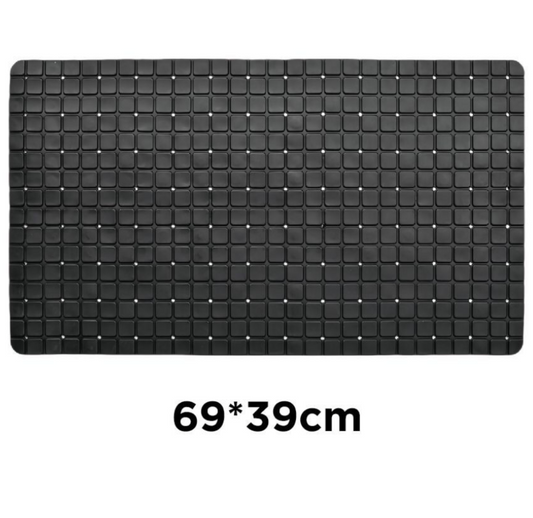 Tappetino Antiscivolo Nero Rettangolare 69x39cm