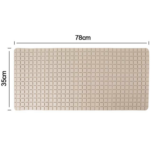 Tappetino Doccia Beige Antiscivolo 78x35cm