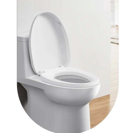 Copriwater Universale Bianco 44x35,5cm - Chiusura Morbida e Design Ergonomico