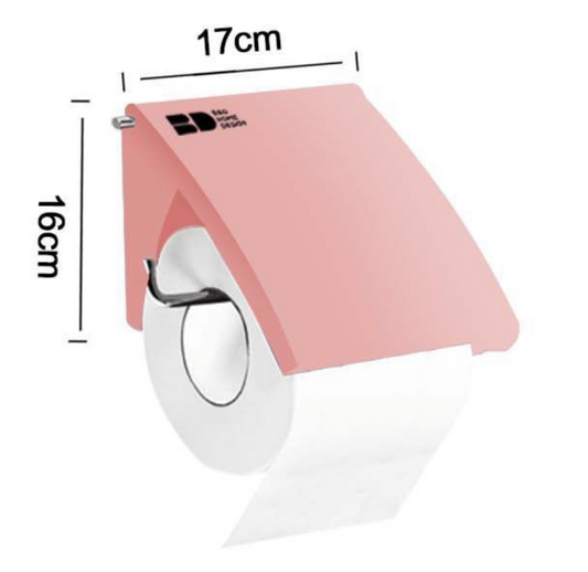 Porta Rotolo WC Rosa 17x16cm - Stile Romantico e Design Curato
