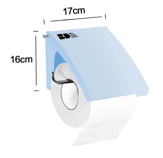 Porta Rotolo WC Azzurro 17x16cm - Accessorio Decorativo e Pratico