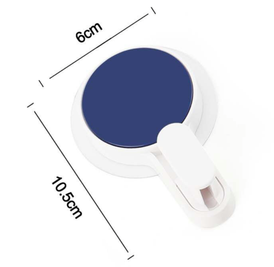 Gancio a Ventosa Blu Scuro – 6x10.5cm