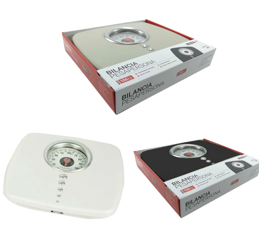 Bilancia Pesapersona Meccanica – Portata 120 kg, Quadrante Analogico, 3 Colori Disponibili