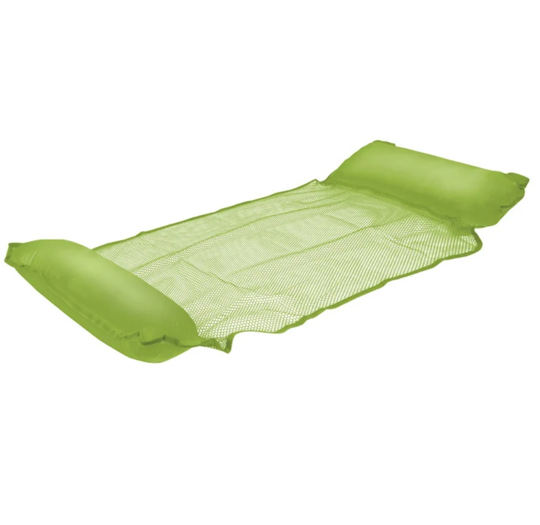 Materassino Amaca Galleggiante Gonfiabile XL – 138x132 cm – Rete in Poliestere – 4 Colori
