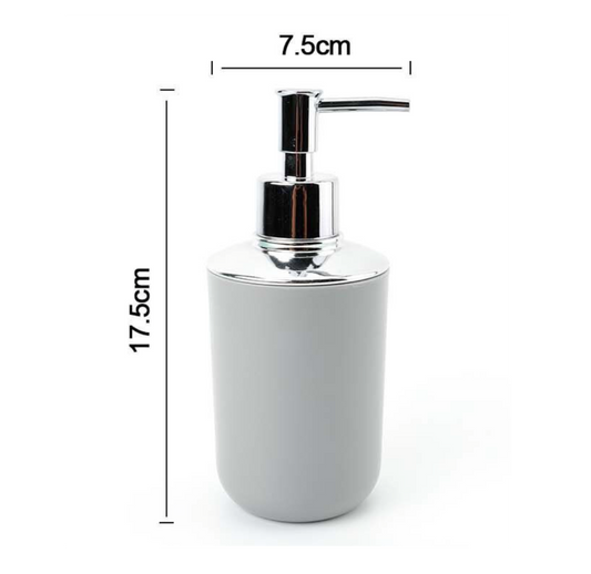 Dispenser Sapone Grigio Perla – 17,5×7,5 cm