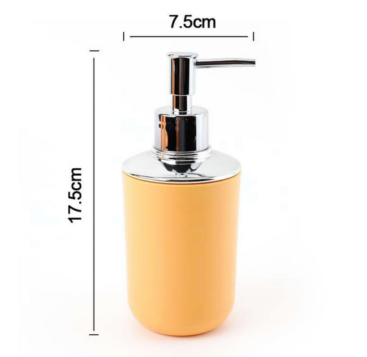 Dispenser Sapone Giallo Pastello – 17,5×7,5 cm