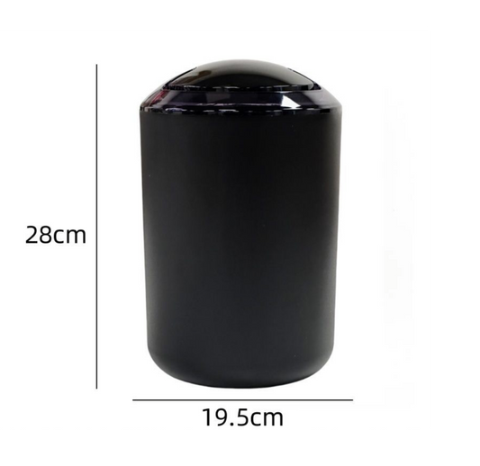 Pattumiera Bagno Nera Opaca – 19,5×28 cm