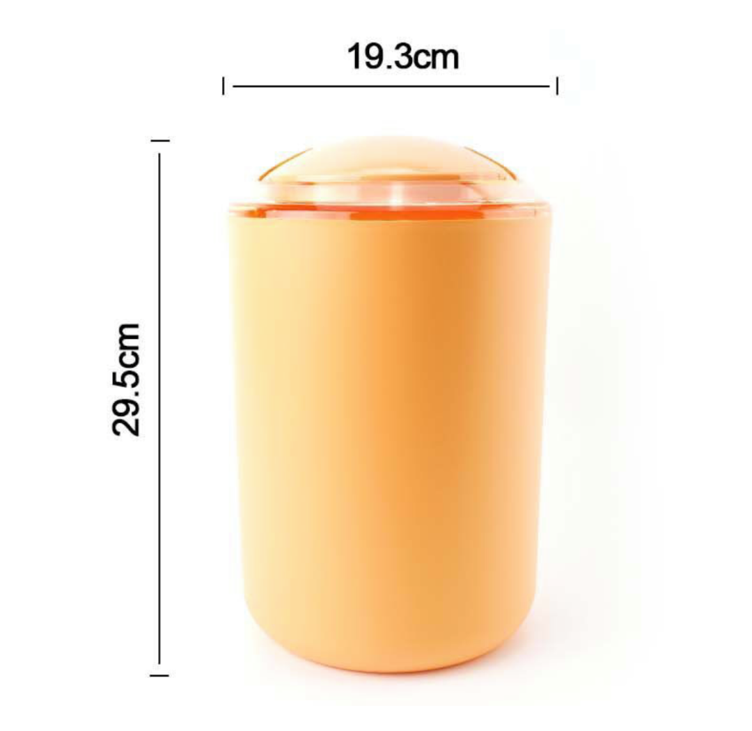 Pattumiera Bagno Giallo Pastello – 19,3×29,5 cm