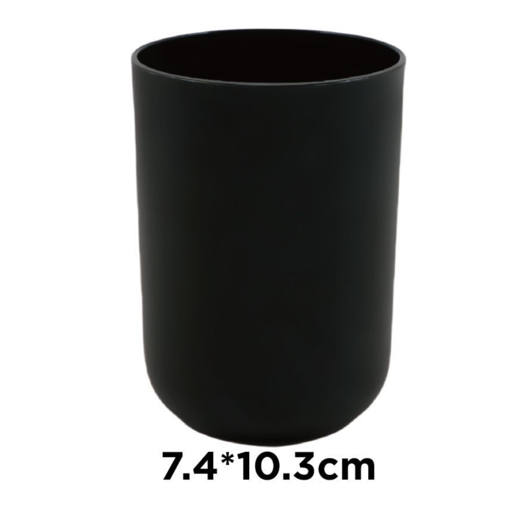 Bicchiere porta spazzolini bagno – Colore Nero