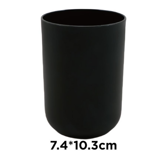Bicchiere porta spazzolini bagno – Colore Nero