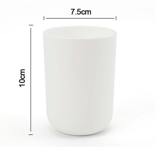 Bicchiere porta spazzolini bagno – Colore Bianco