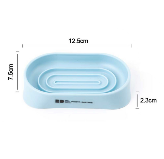 Porta sapone bagno in plastica – Colore Celeste