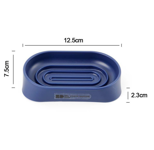 Porta sapone bagno in plastica – Colore Blu