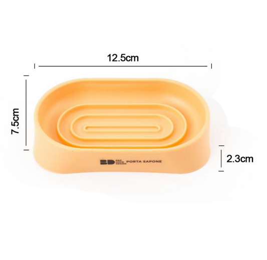 Porta sapone bagno in plastica – Colore Giallo