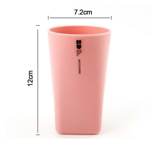 Bicchiere Porta Spazzolini in Colore Rosa - Design Moderno e Funzionale