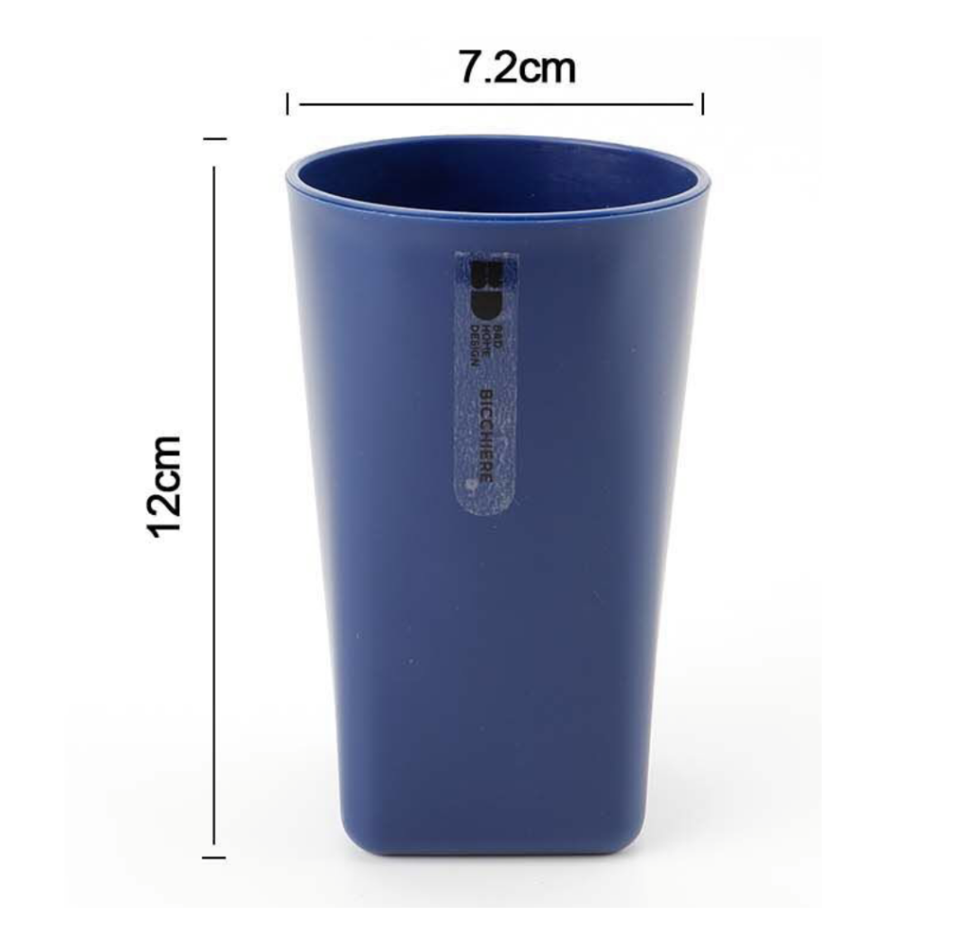 Bicchiere Porta Spazzolini in Colore Blu - Design Moderno e Funzionale