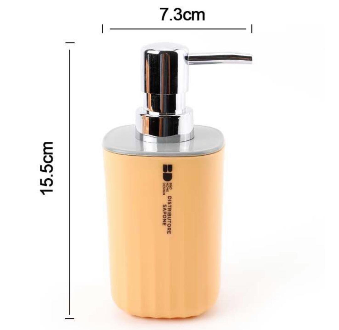 Dispenser di Sapone 7.3×15.5 cm - Giallo Ocra