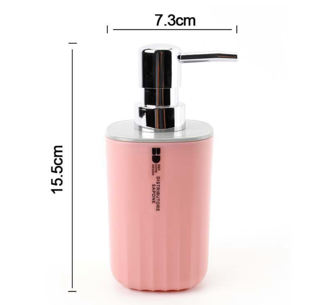 Dispenser di Sapone 7.3×15.5 cm - Rosa Cipria
