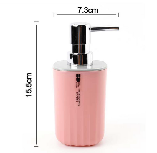 Dispenser di Sapone 7.3×15.5 cm - Rosa Cipria